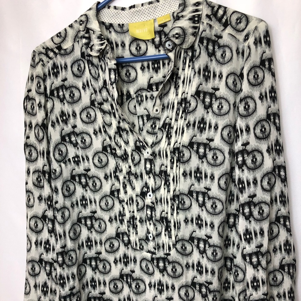 Bicycle Anthropologie /Maeve 3/4 sleeve shirt